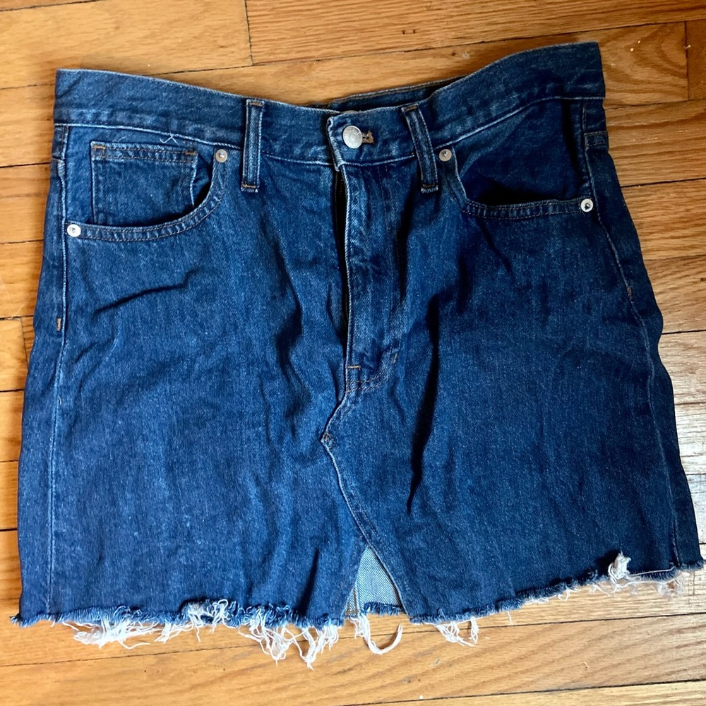 Madewell denim skirt